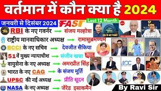 वर्तमान में कौन क्या है 2024 | vartman me kon kya hai 2024 | Current affairs 2024 Wartman mein kaun