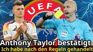 Eilmeldung! Anthony Taylor bestätigt:„Das Handspiel war korrekt nach den Regeln!“