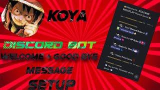 How to Setup Koya Welcome & Goodbye Bot Discord Message Setup Discord | DISCORD TAMILAN