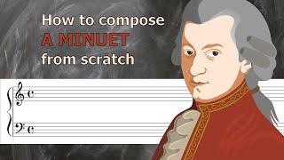 Watch me WRITE A MINUET - Recomposing Mozart's K. 1 in less than 5 MIN! (2020)