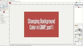 How to change background colour in Gimp? GMP tutorial | Changing Background Color (Part 1)