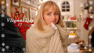 Sick day at home with copious amounts of tea, comfort movies & orange garlands  VLOGMAS DAY 17