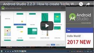 Android Studio: How to create "Hello, World"  -  Lesson 0