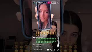 charli D'amelio on Instagram live spilling secrets /January 29, 2022 @chali d'amelio