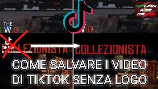 COME SALVARE I VIDEO DI TIKTOK SENZA LOGO / FILIGRANA by TheItalianWebOrder