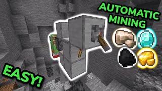 SIMPLE 1.21 AUTOMATIC MINING MACHINE TUTORIAL in Minecraft