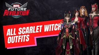 All Scarlet Witch Outfits & Colors in Marvel Future Revolution MFR