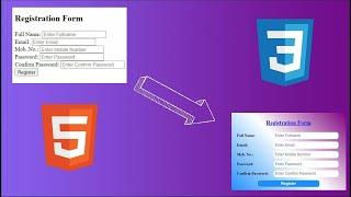 Registration Form with Proper Alignment || HTML & CSS