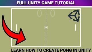 How To Make PONG in Unity! [FULL GAME TUTORIAL]