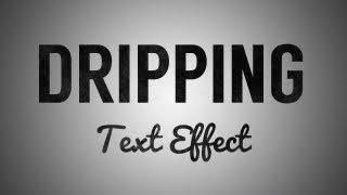 Dripping Text Effect Tutorial in Adobe Illustrator CS6