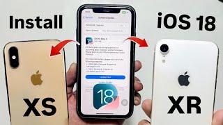 How to Download & Install iOS 18 Update on iPhone XS & IPhone XR without Computer