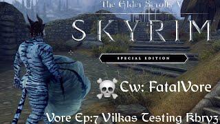 Skyrim Vore Ep7: Vilkas Tests Khryzz.  (DevourmentMod)