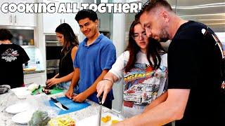 Cooking All Together Pasta Bar | Crazy Pieces Dinner