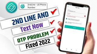 2nd line OTP Problem Solved 2022 l 2nd line Sing-Up problem 2022 l Unlimited US And Canada Numbers l