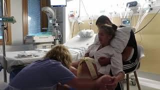 Spanish women Giving Birth at a Hospital