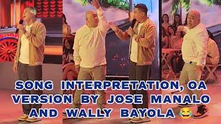 Jose Manalo and Wally Bayola, "Iingatan ka" Song Interpretation | Eat Bulaga
