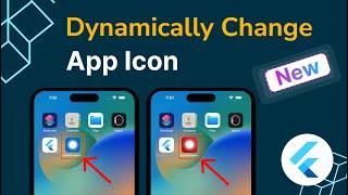 Dynamically change app launcher icon in flutter apps | Select alternate app  icon | dynamic icon