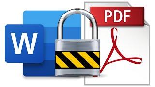 How to make a locked PDF from MS Word on Mac OS X