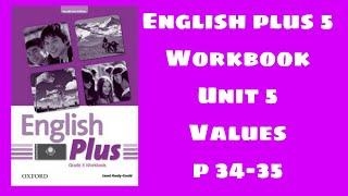 Workbook 5 сынып 34-35 бет / English plus 5 Workbook p 34-35