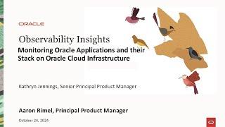 Monitoring Oracle Applications and their Stack on Oracle Cloud Infrastructure