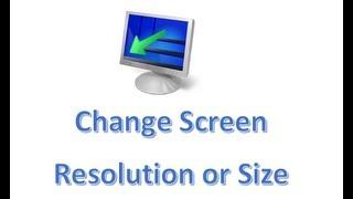 Windows 8 -  How to Change the Screen Resolution