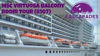 MSC Virtuosa Cabin Tour 8107 - Extended Balcony (Obstructed)