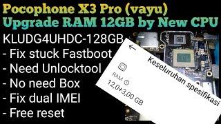 Upgrade RAM 12GB Poco X3 Pro Without Box | Fix Dual IMEI | Free Reset | By New CPU @mobilecareid
