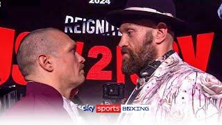 Tyson Fury and Oleksandr Usyk's 11 MINUTE staredown! 