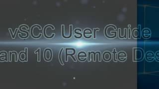 vSCC Setup Guide - Windows 8 and 10 - RDP Client