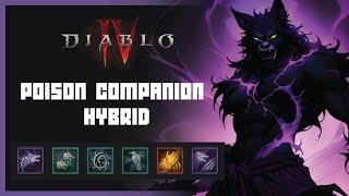 MAX Damage Poison Companion Druid Build | FULL PARAGON board and GLYPHS | Diablo 4