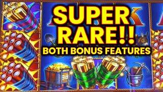 WOW! SUPER RARE MEGA & DOUBLE SCREEN BONUS JACKPOT! EUREKA WAS ON FIRE 