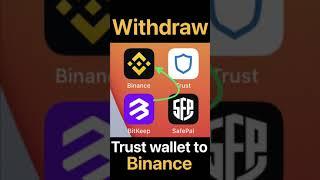 How to Withdraw Trust Wallet to Binance USDT Crypto Currency
