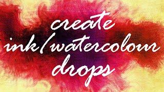 Create Ink/Watercolour Drops | After Effects Tutorial | No Plugins/External Footage
