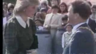 Princess Diana visits candy factory