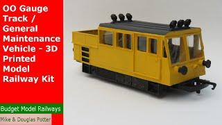 OO Gauge Track / General Maintenance Vehicle - 3D Printed Model Railway Kit - Budget Model Railways