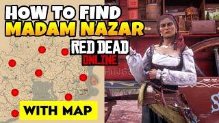 How/Where to Find Madam Nazar (Locations With Map) the FASTEST & EASIEST WAY in Red Dead Online