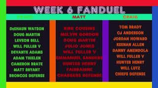 WEEK 6 FanDuel Picks