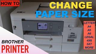 How To Change Paper Size in Brother Printer ?
