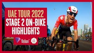 UAE Tour 2022: Stage 2 On-Bike Highlights