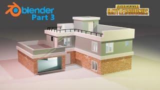 making PUBG squad house in blender | part 3 | Hesham Madani