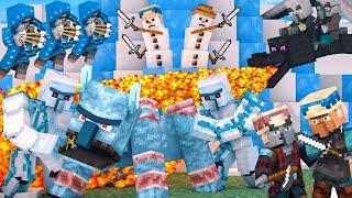 Villager vs Pillager Life Winter War: FULL ANIMATION - Minecraft Animation