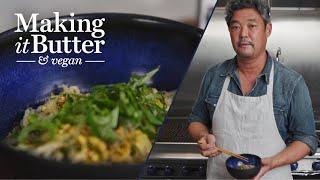 Yam Noodles & Shiso Leaf Pesto with John Liu | Making It Butter & Vegan | Miyoko’s Creamery