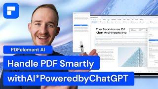 Introduce PDFelement AI: Summarize, rewrite, proofread, explain PDFs smartly