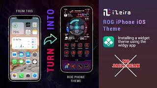 ROG Phone Theme On iPhone : Installing A Widgy Widget File