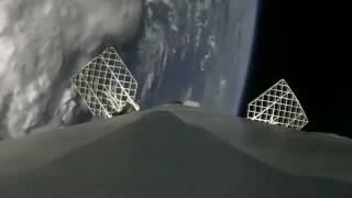 Spacex rocket landing with camera onboard