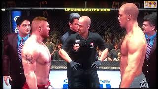 UFC Undisputed Title Defense Mode Expert Level Fight Brock Lesnar Fight Two VS Stefan Struve