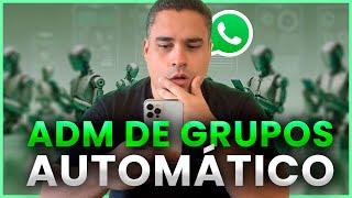 Esse robô administra meus grupos de WhatsApp no automático