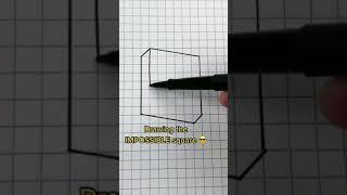 How to draw the impossible square #SHORTS