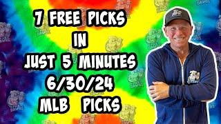 MLB Best Bets for Today Picks & Predictions Sunday 6/30/24 | 7 Picks in 5 Minutes