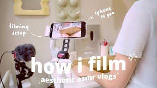 my iphone vlogging setup  filming accessories + sample asmr unboxing
